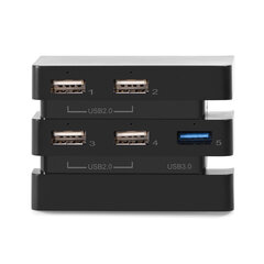 Kiire 5-pordiline USB-jaotur 2.0 ja 3.0 laiendusjaoturi kontrolleri adapter PS4 Pro mängukonsooli jaoks hind ja info | Mängukonsoolide lisatarvikud | kaup24.ee