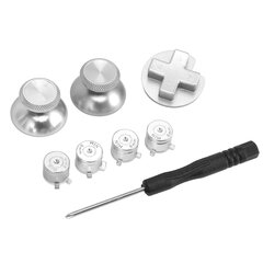 jaoks Switch Pro Metal Button DIY asendusmängukontrolleri metallist nupp Switch Pro mängupuldi jaoks Hõbedane hind ja info | Mängukonsoolide lisatarvikud | kaup24.ee