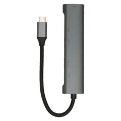 USB C-jaotur 5-ühes C-tüüpi kuni 3,5 mm jaoturi USB-jaoturi mitmepordiadapter kodukontori meelelahutuseks ärireisimiseks hind ja info | Mängukonsoolide lisatarvikud | kaup24.ee