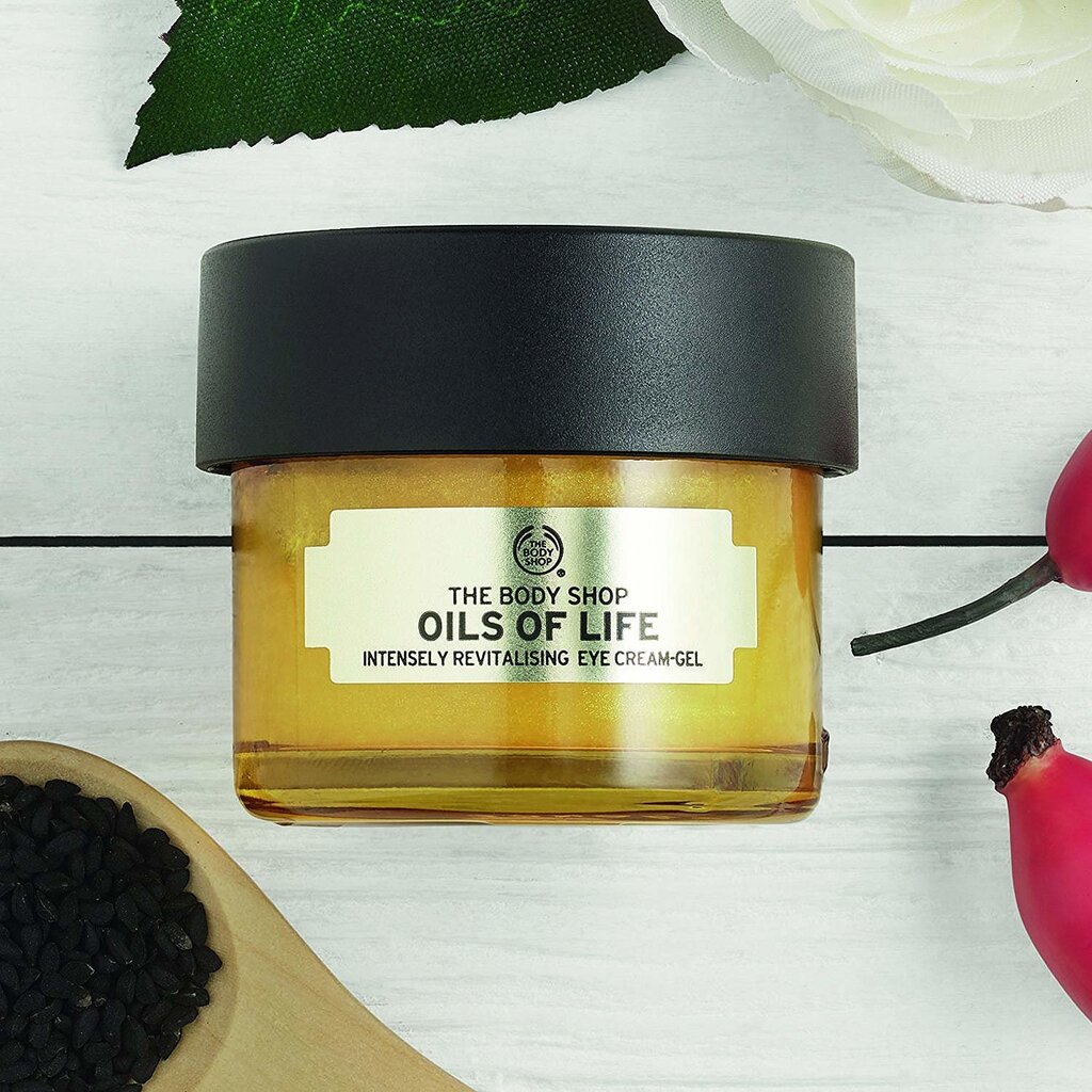 Elujõudu andev silmakreem The Body Shop Oils Of Life 20 ml цена и информация | Silmakreemid, seerumid | kaup24.ee