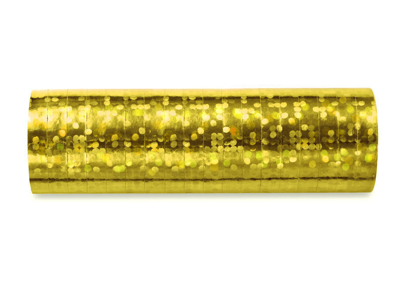 Holograafiline dekoratiivne pael, kuldne, 3,8m (1 karp / 18 tk) hind ja info | Kingituste pakendid | kaup24.ee