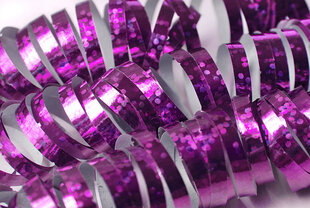 Holograafiline dekoratiivne pael, roosa, 3,8m (1 karp / 18 tk) цена и информация | Подарочные упаковки | kaup24.ee