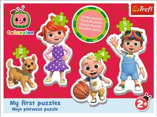 Puzzle 4in1 Cocomelon Minu esimene puzzle Trefl hind ja info | Pusled | kaup24.ee