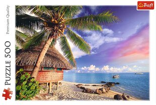 Puzzle 500 Bora Bora Island Sea Beach Palms Summer Trefl Premium Quality цена и информация | Пазлы | kaup24.ee