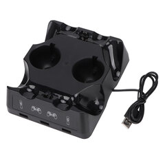 Многофункциональное зарядное устройство для PS4/PS4 MOVe PS4 VR Controller Four Charge Dock цена и информация | Аксессуары для компьютерных игр | kaup24.ee