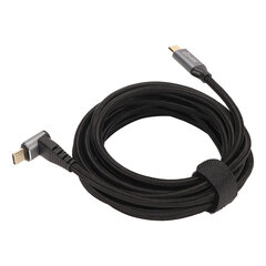 90-kraadine USB C kaabel 4K 60 Hz Toetab PD100W Type C 3.1 Gen2 täisfunktsionaalne USB C kiirlaadimisjuhe auruteki jaoks 300 cm/118,1 tolli hind ja info | Mängukonsoolide lisatarvikud | kaup24.ee