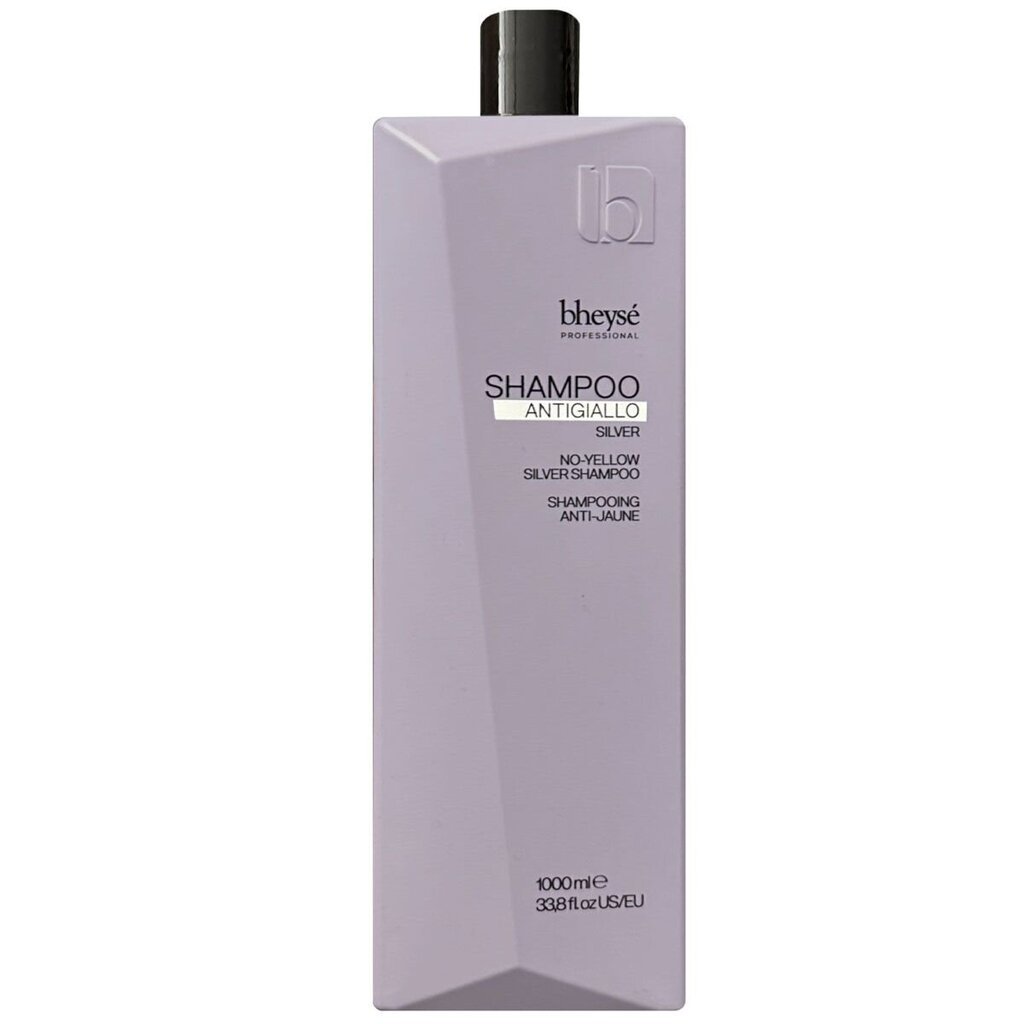 Kollast tooni neutraliseeriv šampoon BHEYSE no-yellow silver Shampoo, 1000 ml цена и информация | Šampoonid | kaup24.ee