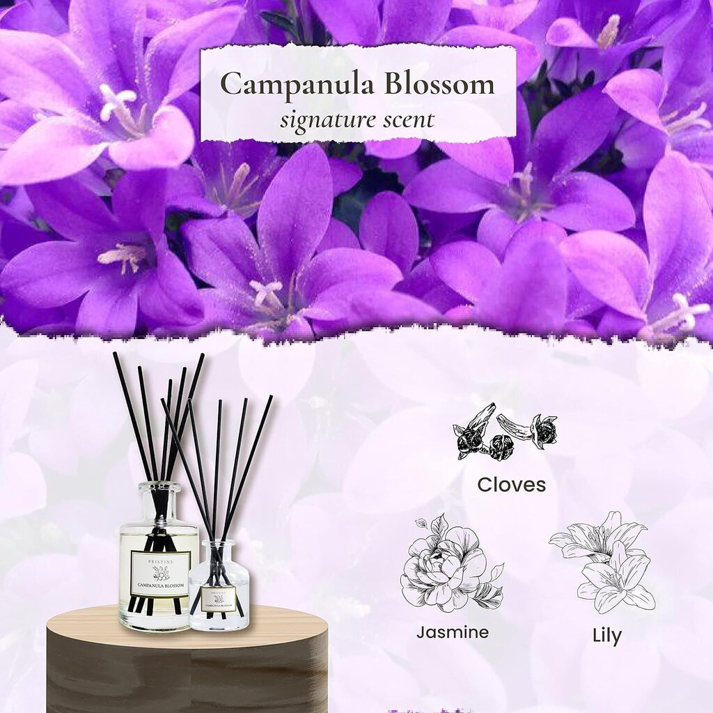 PRISTINE pilliroo hajuti, Campanula Blossom, 6 fl Oz hind ja info | Kodulõhnastajad | kaup24.ee