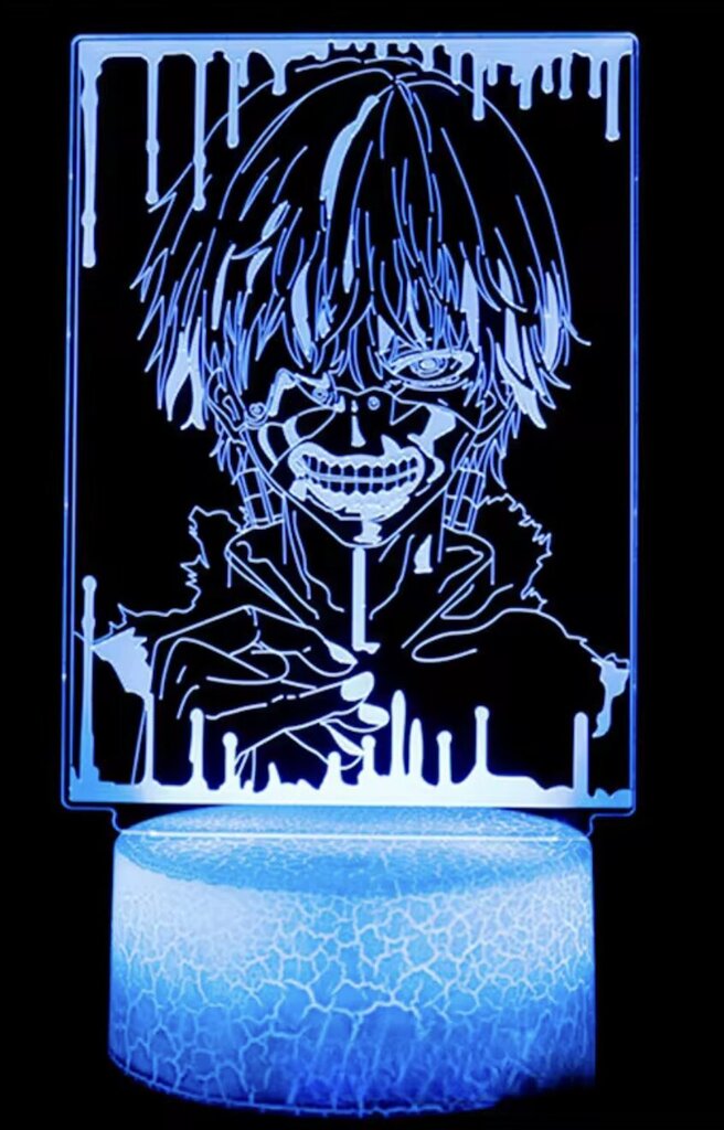 Lamp 3D Led Tokyo Ghoul hind ja info | Fännitooted mänguritele | kaup24.ee