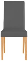 Набор из 2 стульев Lucca, серый/светло-коричневый цена и информация | Стулья для кухни и столовой | kaup24.ee