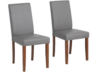 Набор из 2 стульев Lucca, серый/коричневый цена и информация | Стулья для кухни и столовой | kaup24.ee