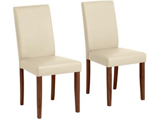 Набор из 2 стульев Lucca, кремовый цена и информация | Стулья для кухни и столовой | kaup24.ee