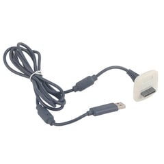 Microsoft for Xbox 360 juhtmevaba kontrolleri USB-laadija kiirlaadimiskaabli juhe (valge) hind ja info | Mängukonsoolide lisatarvikud | kaup24.ee