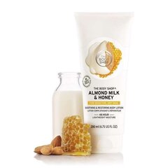Успокаивающий и восстанавливающий лосьон для тела The Body Shop Almond Milk & Honey 200 мл цена и информация | Кремы, лосьоны для тела | kaup24.ee