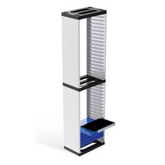 Double Video Game Storage Tower Durable Store 36 mänguketta salvestusruumi riiul PS5 jaoks hind ja info | Mängukonsoolide lisatarvikud | kaup24.ee