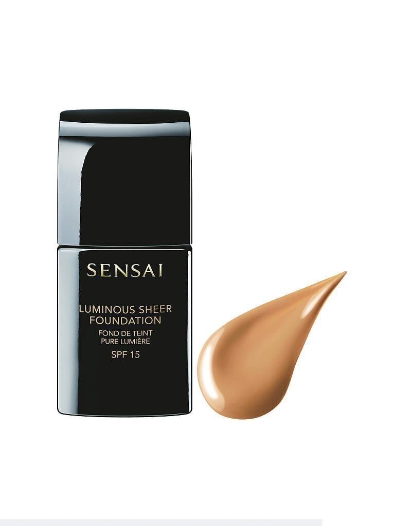 Vedel jumestuskreem Sensai Luminous Sheer SPF15 204.5 Warm Beige, 30 ml hind ja info | Jumestuskreemid, puudrid | kaup24.ee