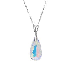 Naiste kaelakee DiamondSky "Rainbow Waterfall (Aurora Borealis)" Swarovski kristallidega DS01K751 hind ja info | Kaelakeed | kaup24.ee