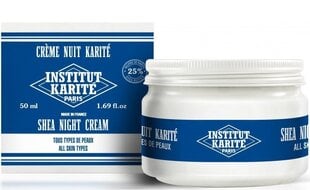 Öökreem Institut Karite Paris Shea Milk Cream 50 ml цена и информация | Кремы для лица | kaup24.ee