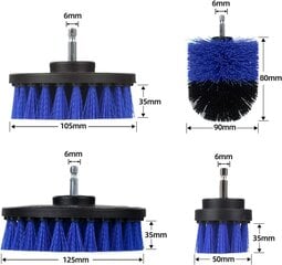 Щетка для чистки, 4 шт. цена и информация | Принадлежности для уборки | kaup24.ee