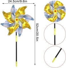 Shengruili ветряная мельница, отпугиватель птиц, 10 шт. цена и информация | Средства защиты от кротов, грызунов | kaup24.ee