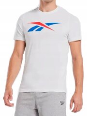 REEBOK meeste T-särk 100065058 puuvillane S valge hind ja info | Meeste spordiriided | kaup24.ee