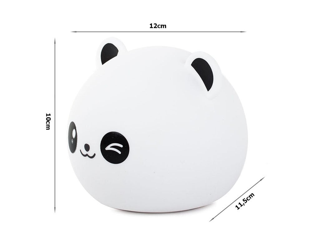 Lamp lastetoale "Soft plush panda RGB" Perfee hind ja info | Lastetoa valgustid | kaup24.ee