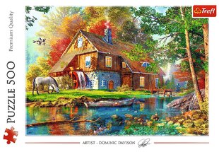 Puzzle 500 Hut Trefl jõe ääres Premium kvaliteet цена и информация | Пазлы | kaup24.ee