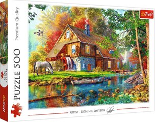 Puzzle 500 Hut Trefl jõe ääres Premium kvaliteet цена и информация | Пазлы | kaup24.ee