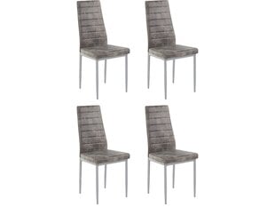 4 tooli komplekt Kate, helehall hind ja info | Söögilaua toolid, köögitoolid | kaup24.ee