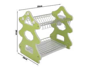 Сушка для посуды двухъярусная Perfee цена и информация | Столовые и кухонные приборы | kaup24.ee