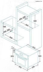 Edesa EOE-5010 X цена и информация | Духовки | kaup24.ee