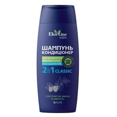 EKO LINE Men atvēsinošs šampūns-kondicionieris 2in1 Classic, 250ml цена и информация | Шампуни | kaup24.ee