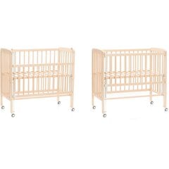 Fillikid Bedside Crib Nino  Art.555-00 Natur Деревянная детская кроватка 90 х 45 cm цена и информация | Детские кроватки | kaup24.ee