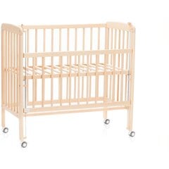 Fillikid Bedside Crib Nino  Art.555-00 Natur Деревянная детская кроватка 90 х 45 cm цена и информация | Детские кроватки | kaup24.ee