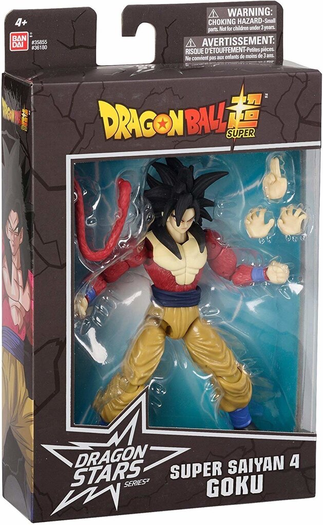 Kujuke tarvikutega Dragon Ball Dragon Stars SS4 Goku, 36180, 16 cm цена и информация | Poiste mänguasjad | kaup24.ee