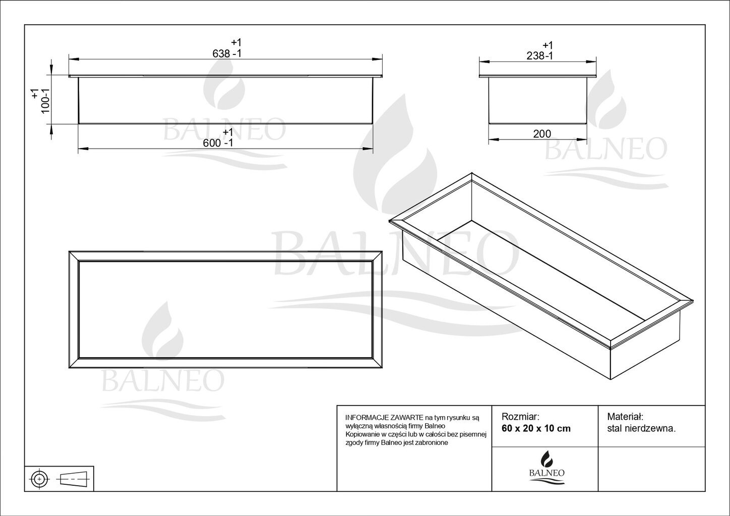 Roostevabast terasest süvistatav riiul WALL-BOX must 60x20x10 cm hind ja info | Vannitoa sisustuselemendid ja aksessuaarid | kaup24.ee