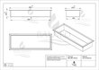 Roostevabast terasest süvistatav riiul WALL-BOX must 60x20x10 cm hind ja info | Vannitoa sisustuselemendid ja aksessuaarid | kaup24.ee