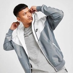 Мужская ветровка NIKE Sportswear Windrunner Full-Zip Jacket White Grey Mens Large ,серого и белого цвета цена и информация | Мужские куртки | kaup24.ee