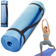 Fitnessmatt Perfee 180x60 cm, sinine hind ja info | Joogamatid | kaup24.ee