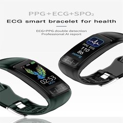 P12 0,96-tolline Tft värviline ekraan Smart Watch Ip67 veekindel, toetab kõne meeldetuletust / südame löögisageduse jälgimist / vererõhu jälgimist / EKG jälgimist цена и информация | Смарт-часы (smartwatch) | kaup24.ee