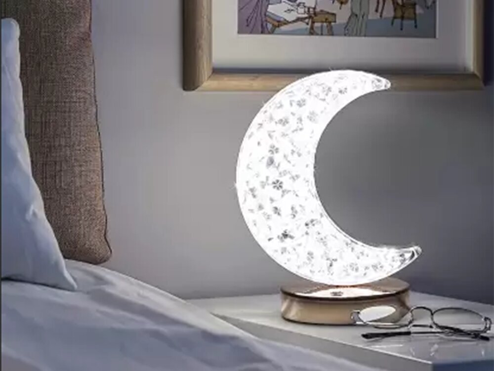 Kuu öölamp RGB USB Perfee цена и информация | Laualambid | kaup24.ee