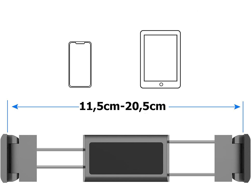 Tahvelarvuti ja telefoni hoidik autos Perfee hind ja info | Mobiiltelefonide hoidjad | kaup24.ee