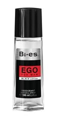 Lõhnastatud pihustatav deodorant meestele Bi-es Ego Black, 100 ml цена и информация | Парфюмированная косметика для мужчин | kaup24.ee