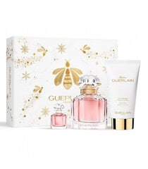 Kosmeetikakomplekt Guerlain Mon Guerlain EDP naistele, Lõhnavesi 50 ml + kehakreem 75 ml + Lõhnavesi 5 ml hind ja info | Naiste parfüümid | kaup24.ee