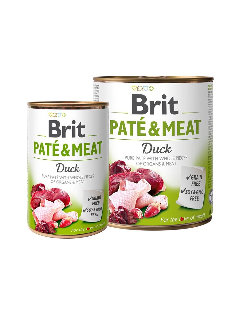 Brit Care Duck Paté & Meat konserv koertele 800g hind ja info | Konservid koertele | kaup24.ee