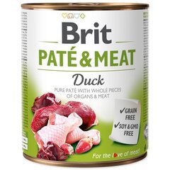 Brit Care Duck Paté & Meat konserv koertele 800g hind ja info | Brit Care Lemmikloomatarbed | kaup24.ee