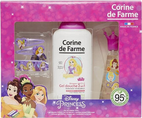 Komplekt Corine De Farme Disney tüdrukutele: Tualettvesi EDT, 30 ml + Dušigeel, 300 ml + juukseklambrid + käevõru hind ja info | Laste parfüümid | kaup24.ee