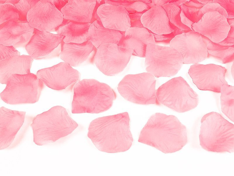 Dekoratiivsed roosi kroonlehed, heleroosa, 1 pakk/500 tk hind ja info | Peokaunistused | kaup24.ee