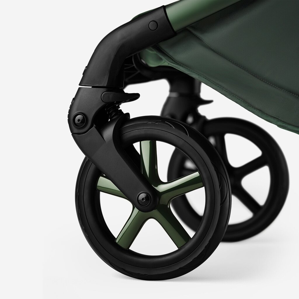 Bugaboo universaalne vanker Fox 5, Noir Limited Edition Midnight Green цена и информация | Vankrid, jalutuskärud | kaup24.ee