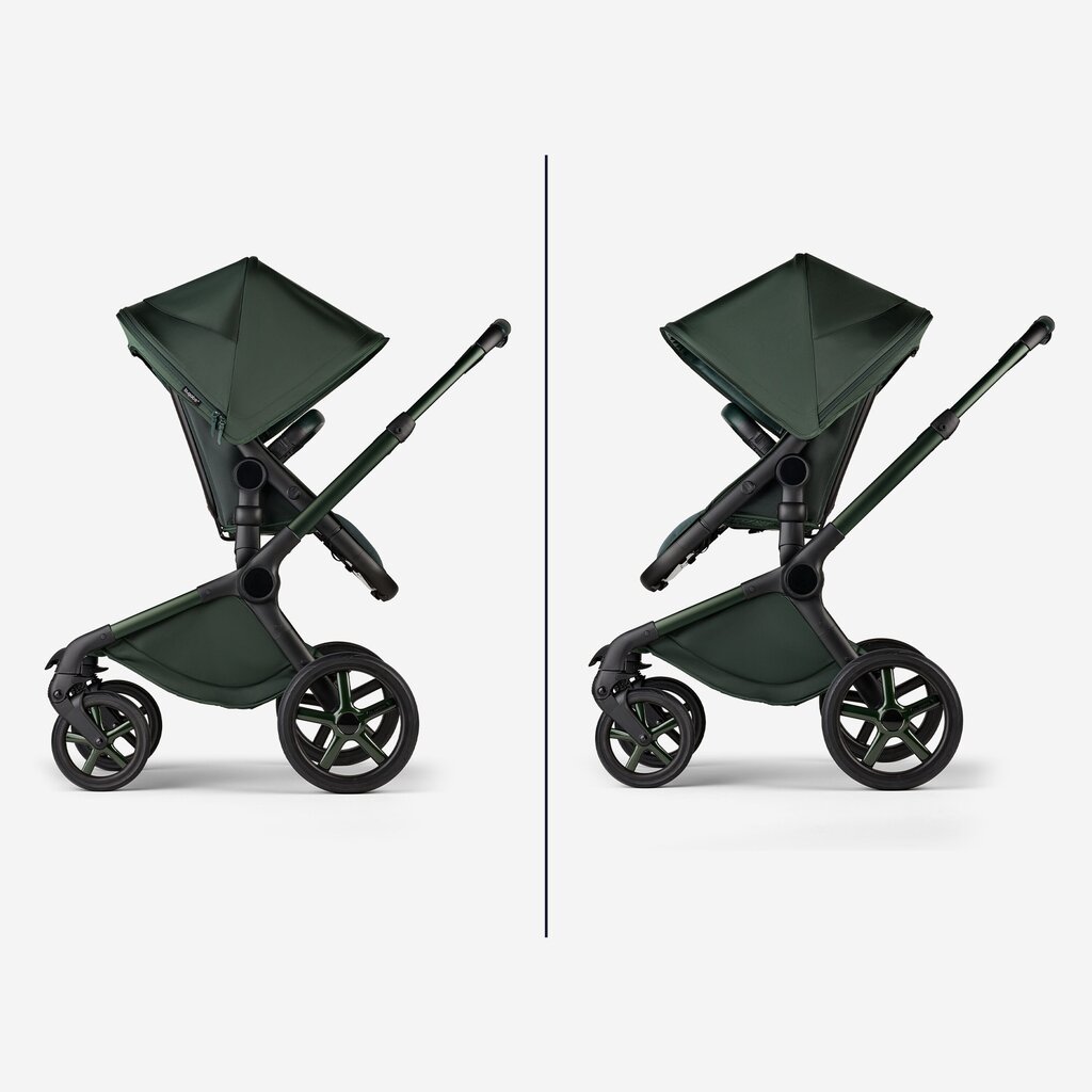 Bugaboo universaalne vanker Fox 5, Noir Limited Edition Midnight Green цена и информация | Vankrid, jalutuskärud | kaup24.ee